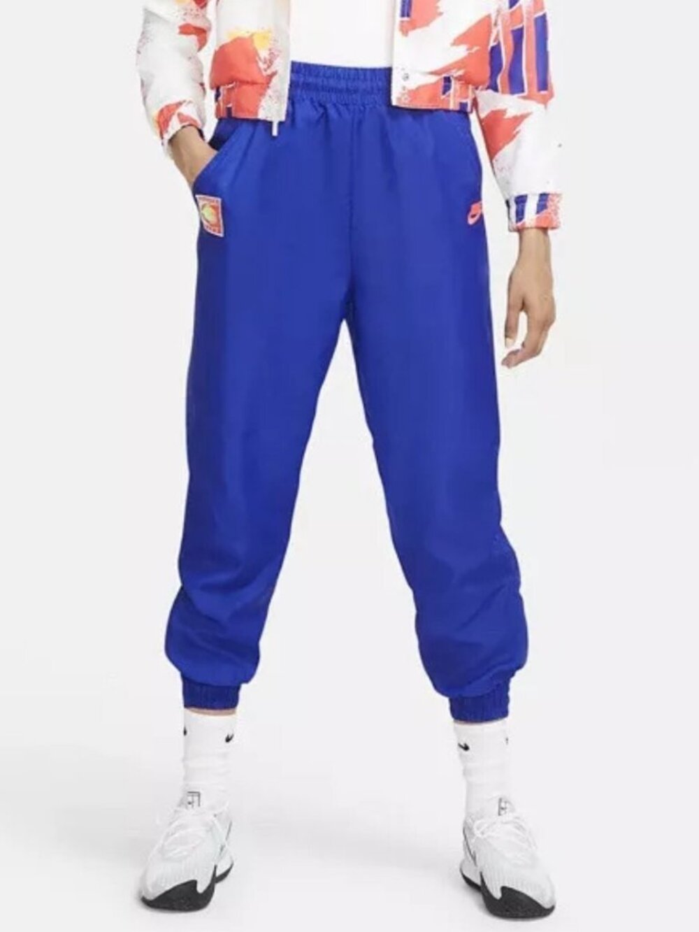 Nike Women Joggers Loose Fit Tennis Court Windbreaker Casual Large CQ9195-411